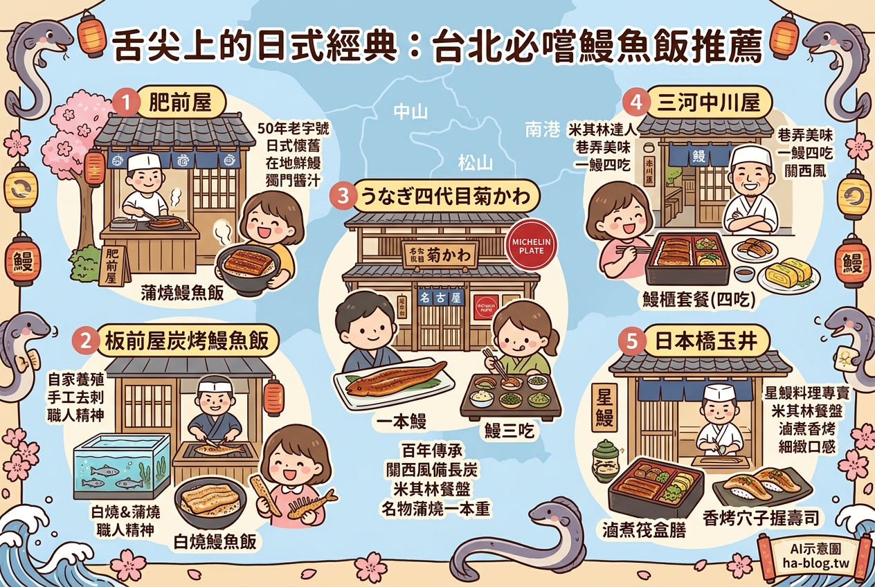 舌尖上的日式經典：台北必嚐的鰻魚飯推薦與特色比較 @嘿!部落!