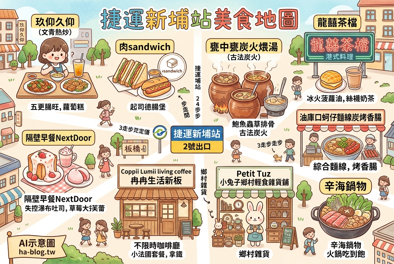 捷運新埔站美食地圖:文青熱炒、創意早午餐、暖胃煲湯一次滿足! 捷運新埔站美食地圖:文青熱炒、創意早午餐、暖胃煲湯一次滿足!