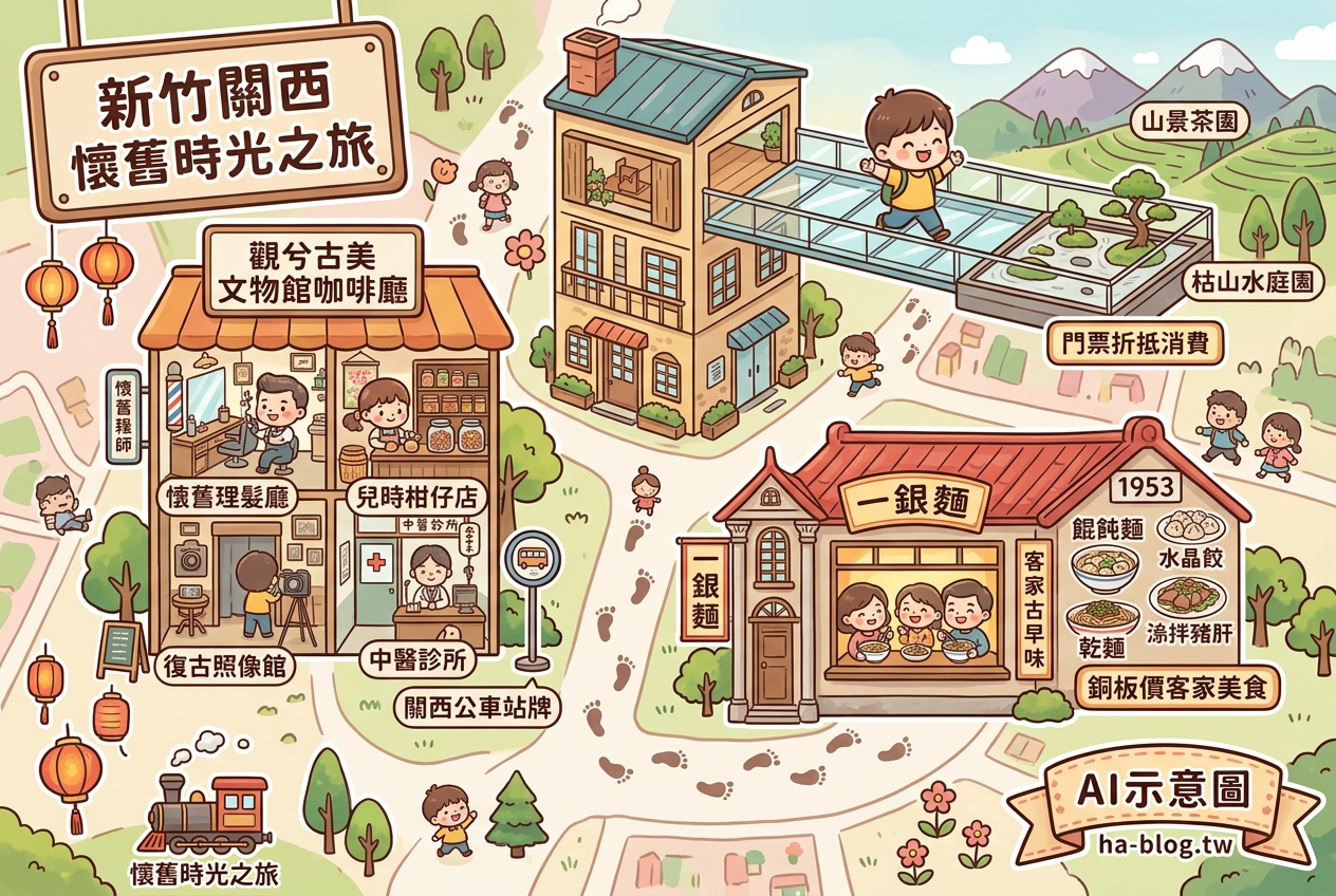 新竹關西懷舊時光之旅：觀兮古美文物館與老宅麵店的雙重饗宴 @嘿!部落!