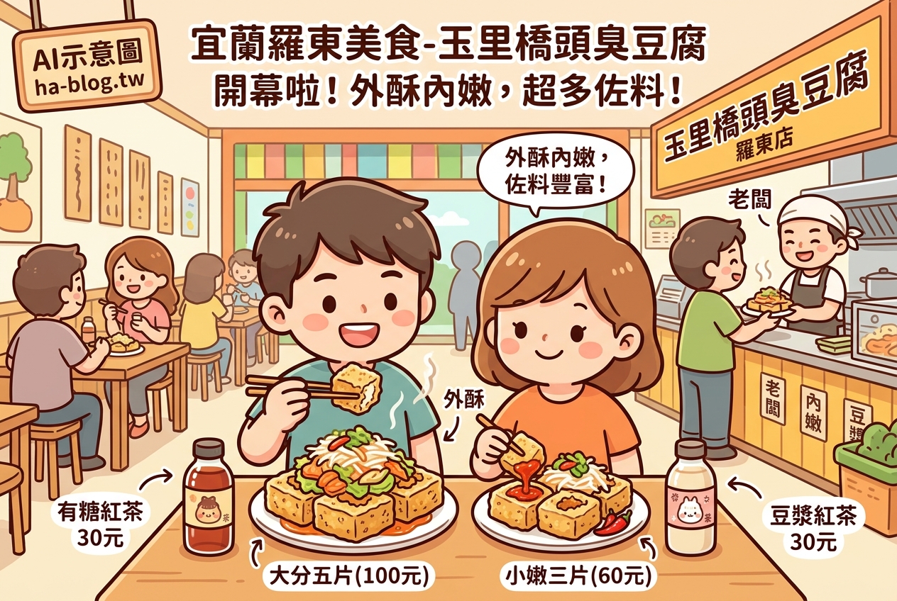 即時熱門文章：宜蘭羅東美食-玉里橋頭臭豆腐羅東店開幕啦~快點來吃吃佐料豐富真正外酥內嫩的玉里臭豆腐吧~