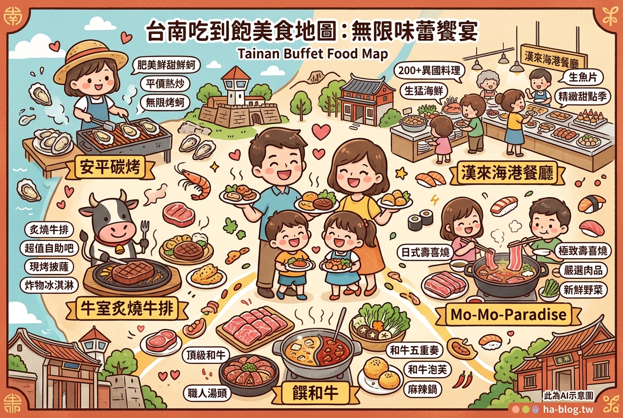 即時熱門文章：台南吃到飽美食推薦：從鮮蚵到頂級和牛，滿足您的味蕾饗宴！