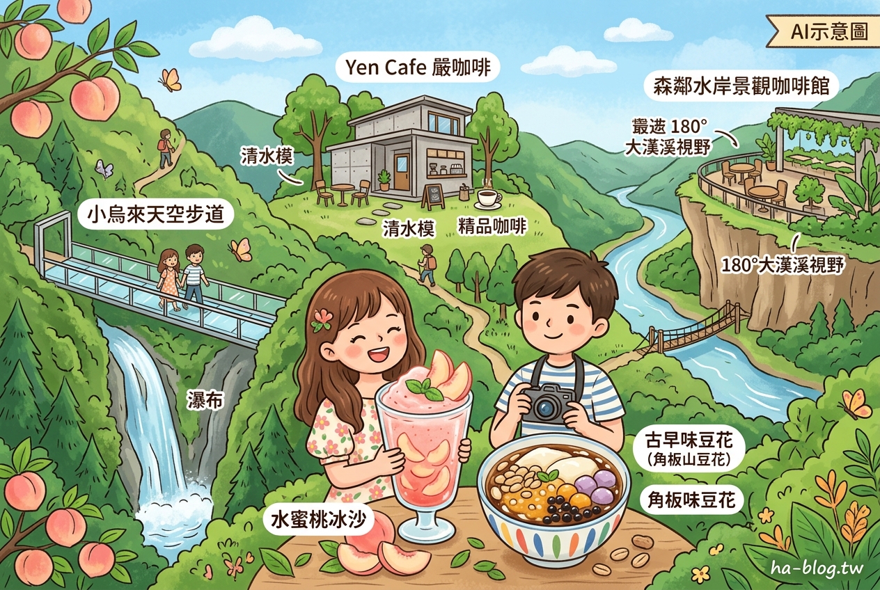 即時熱門文章：桃園復興鄉一日遊：品味在地古早味豆花與香甜水蜜桃冰沙，漫步山林秘境