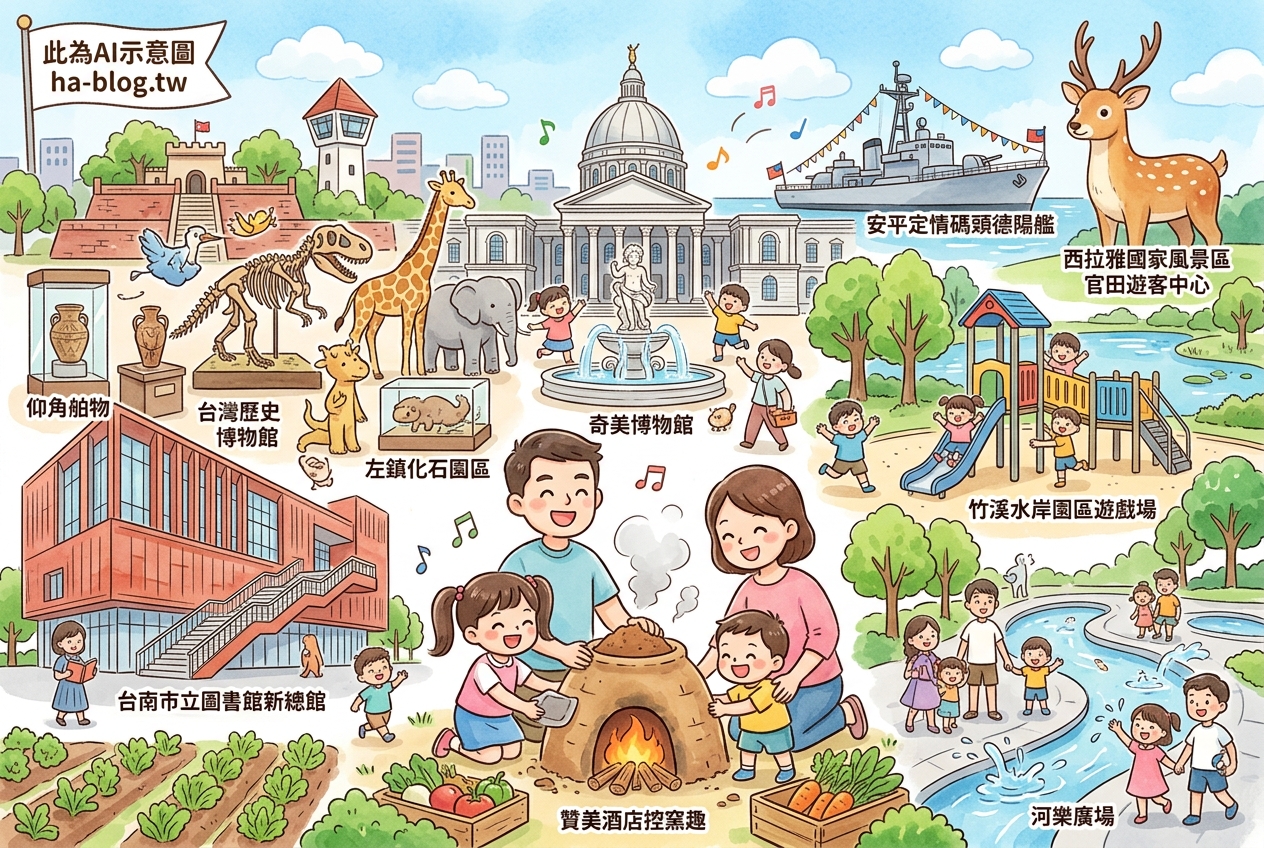 台南親子一日遊全攻略：探索驚奇博物館、古早味控窯、夢幻水岸公園與科普學習之旅！