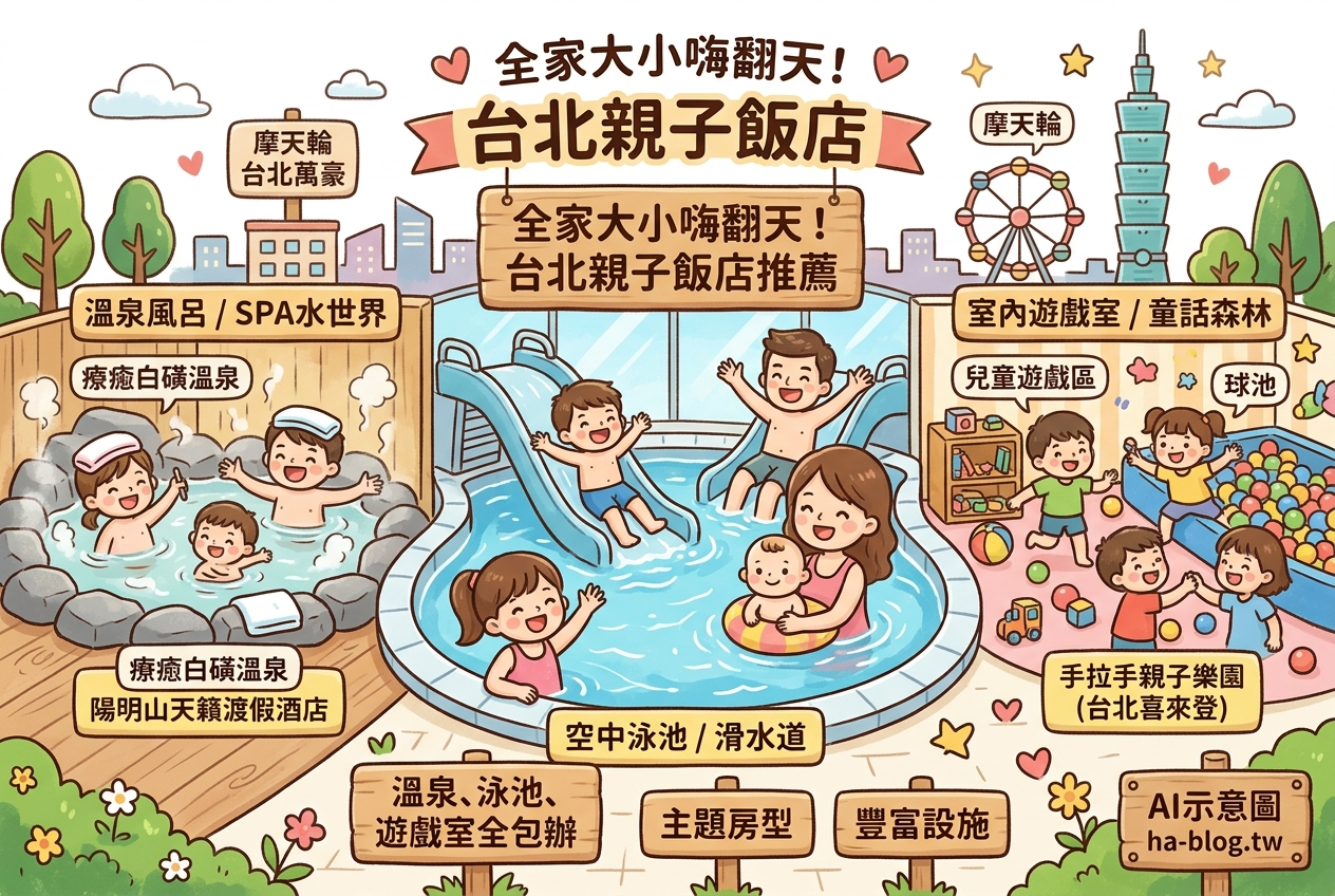 即時熱門文章：全家大小嗨翻天！台北親子飯店推薦：溫泉、泳池、遊戲室全包辦