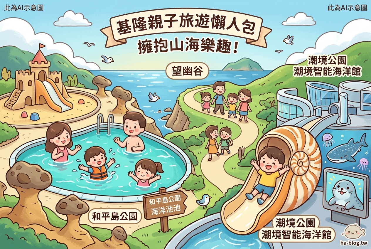 即時熱門文章：基隆親子旅遊懶人包：和平島公園、潮境公園、望幽谷，擁抱山海樂趣！