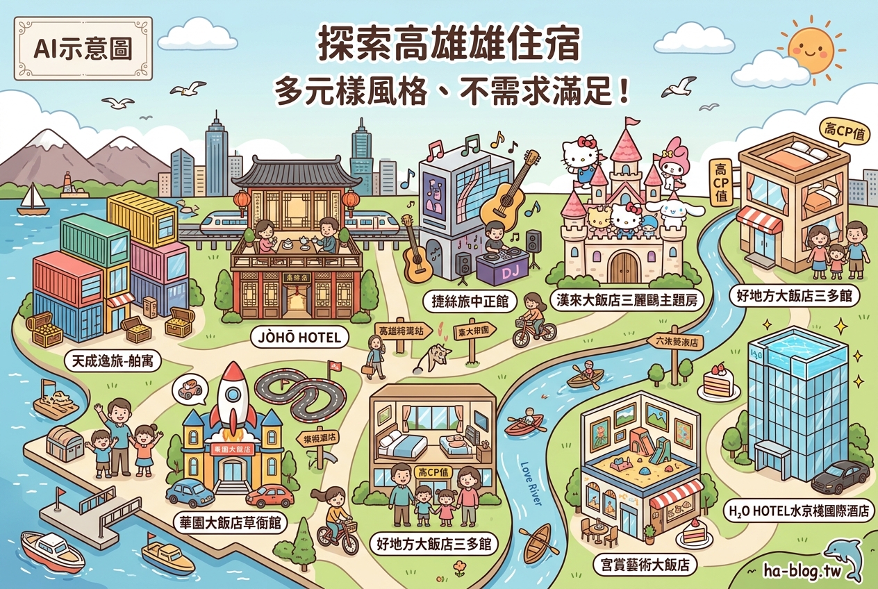 即時熱門文章：高雄住宿推薦：精選8間特色飯店，從親子友善到文青設計，滿足你的旅宿需求！