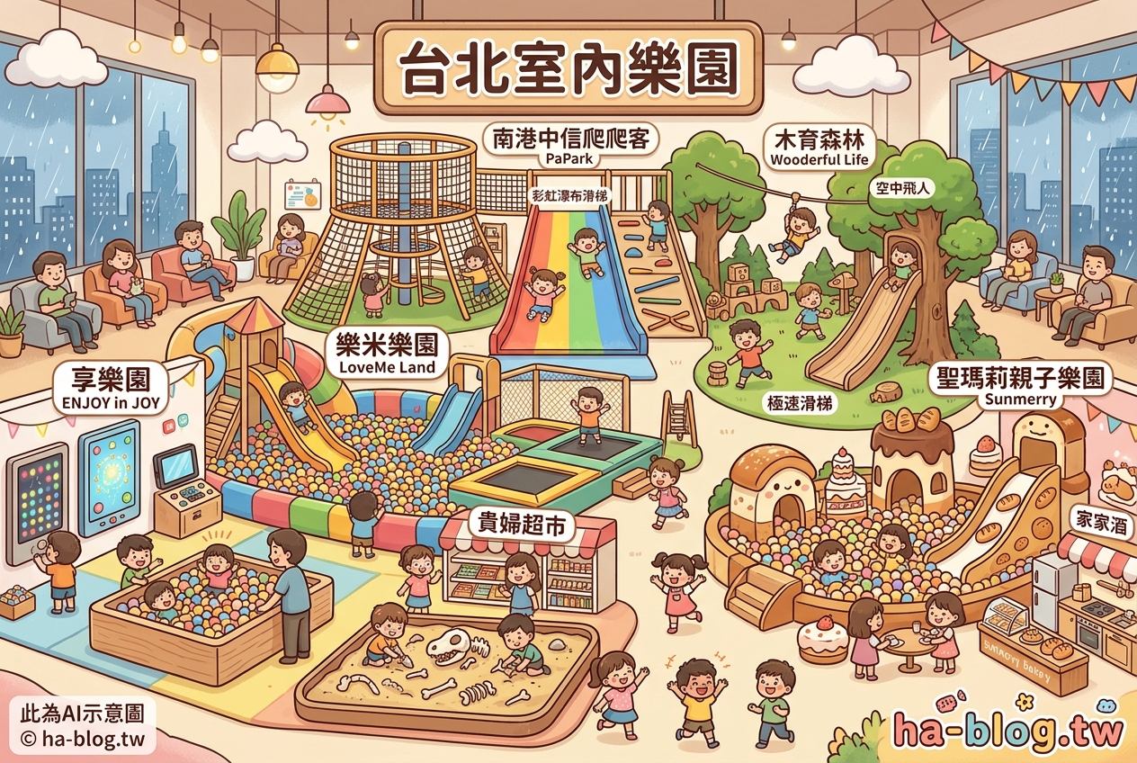 【台北室內樂園】頂級親子放電天堂！五大必玩室內樂園推薦，雨天備案最佳首選